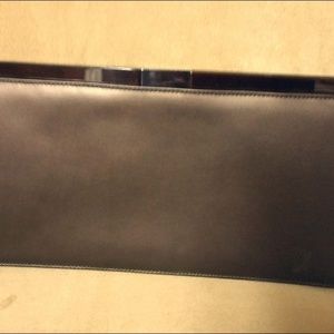 Gucci Brown Leather Frame Clutch